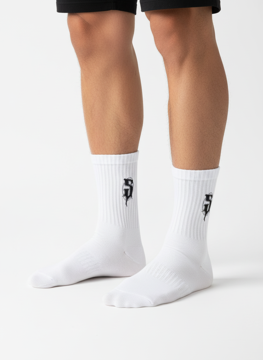 Society Socks White