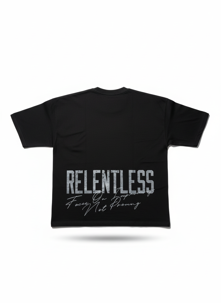Relentless Black Tee