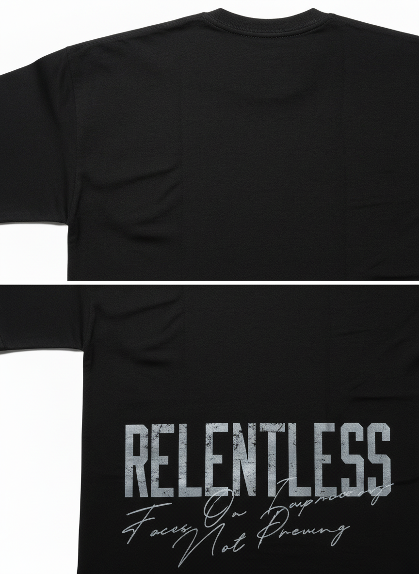 Relentless Black Tee