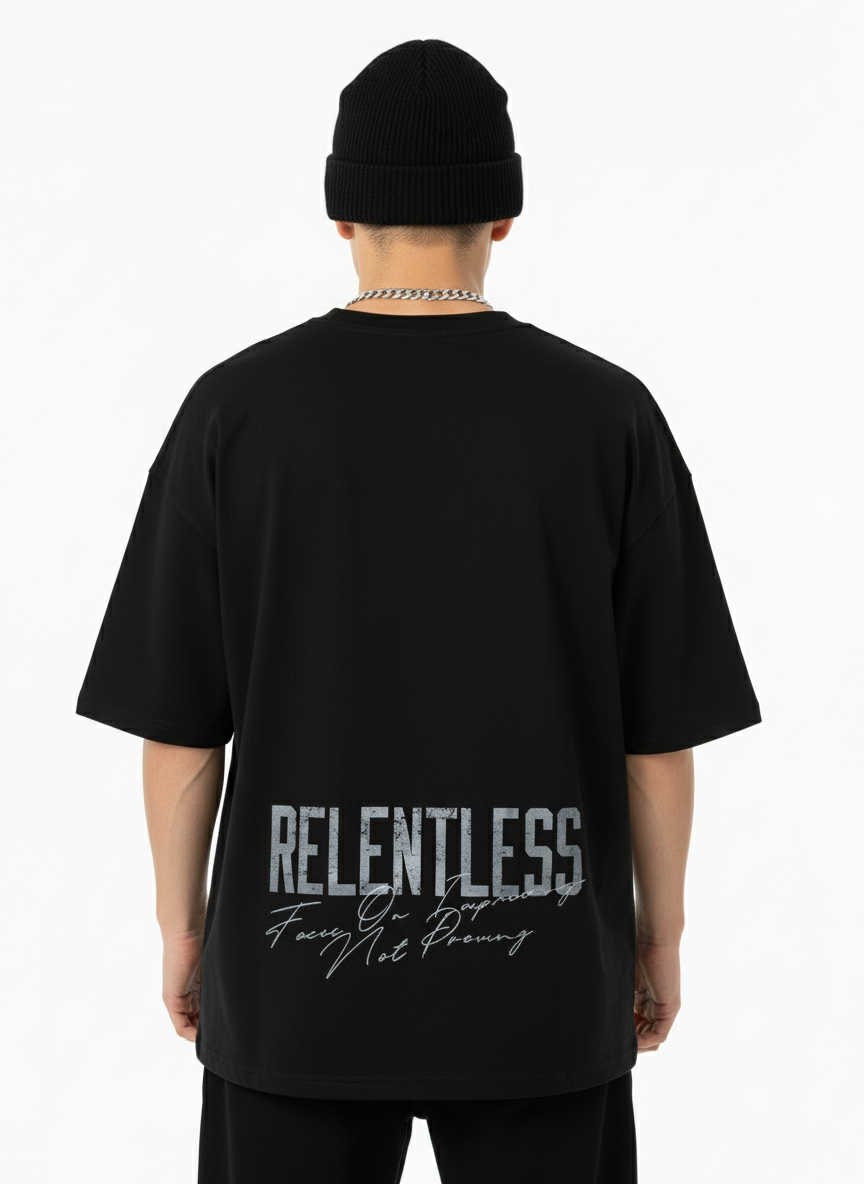 Relentless Black Tee